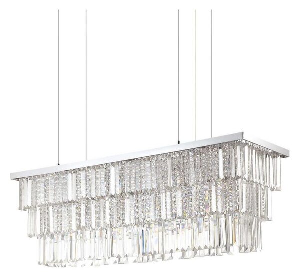 Lustră de cristal pe cablu Ideal Lux MARTINEZ 8xE14/40W/230V
