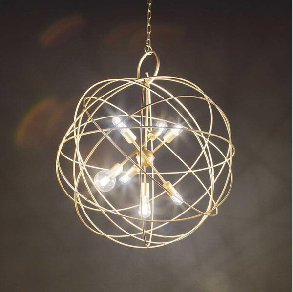 Ideal Lux - Candelabru suspendat cu lanț KONSE, 7x E27, 60 W, 230 V
