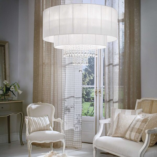 Lustră de cristal pe cablu Ideal Lux OPERA 10xE27/60W/230V