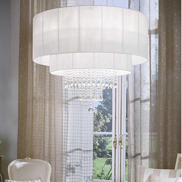 Lustră de cristal pe cablu Ideal Lux OPERA 10xE27/60W/230V