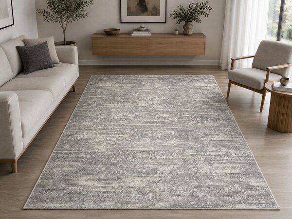 Covor Calvin Klein Sufragerie Dormitor Hol, Model ECH03, Gri 97 x 152