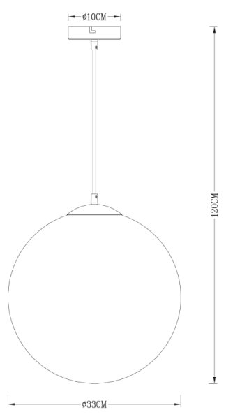 Globo 15864 - Lustră pe cablu VARUS 1xE27/40W/230V