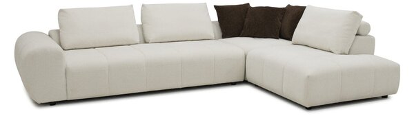 Colțar extensibil dumonde cu sezut confortabil din spuma high-density Allure 325x107 cm