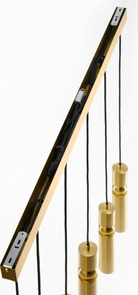 Lustră pe cablu Jupiter 2011 ALAS 6xGU10/10W/230V auriu
