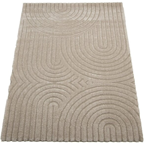 Covor Sufragerie Dormitor Belgian, Model 59602-055, Colectia Cabo, Bej 120 x 170