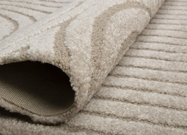Covor Sufragerie Dormitor Belgian, Model 59602-055, Colectia Cabo, Bej 120 x 170
