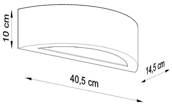 Aplică ATENA 1xE27/60W/230V gri