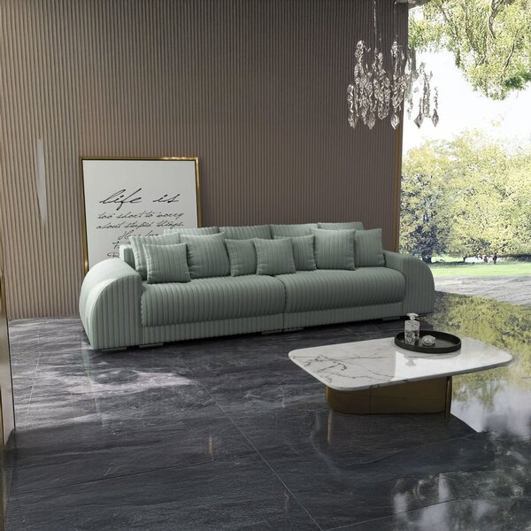 Canapea extensibilă dumonde cu 2 lăzi de depozitare Verona Ambience Mint 310x120 cm