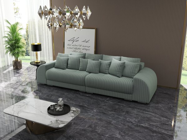 Canapea extensibilă dumonde cu 2 lăzi de depozitare Verona Ambience Mint 310x120 cm