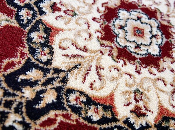 Covor Rotund Clasic, Model Lotos 523 210, Rosu Rotund, 100x100