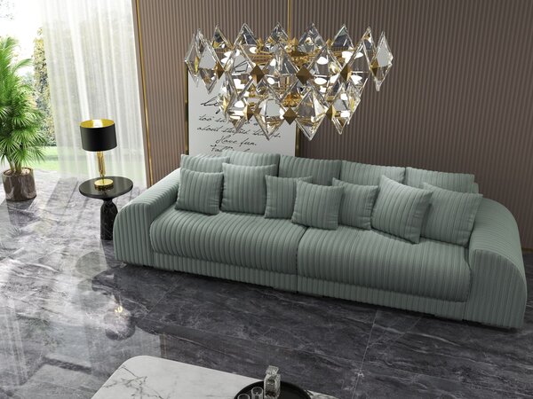 Canapea extensibilă dumonde cu 2 lăzi de depozitare Verona Ambience Mint 310x120 cm
