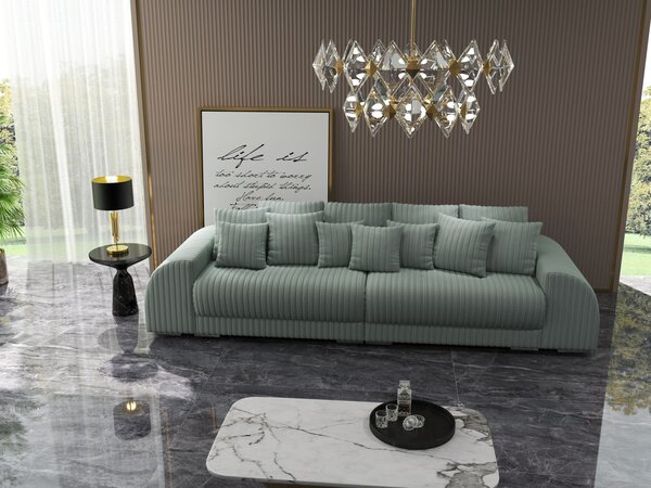 Canapea extensibilă dumonde cu 2 lăzi de depozitare Verona Ambience Mint 310x120 cm