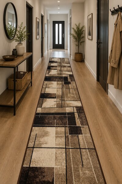 Traversa Model Print Hanoi, Diverse Latimi, Bej 60 x 1200, Dreptunghi