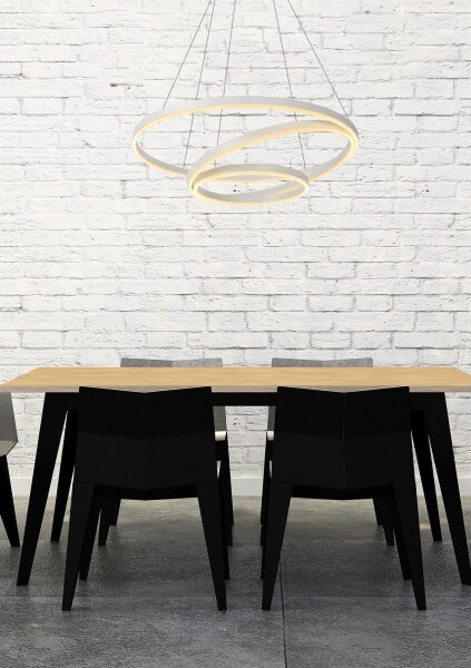 Lustră LED dimabilă pe cablu Lucide 46402/99/31 TRINITI LED/136W/230V white
