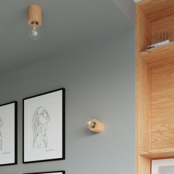 Lampă de masă SALGADO 1xE27/60W/230V lemn