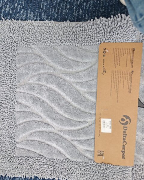 Set Covor baie, Covor 100% Bumbac, Dimensiunea 60x100 50x80 cm, Gri 60 x 100
