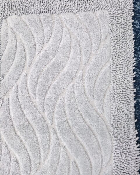 Set Covor baie, Covor 100% Bumbac, Dimensiunea 60x100 50x80 cm, Gri 60 x 100