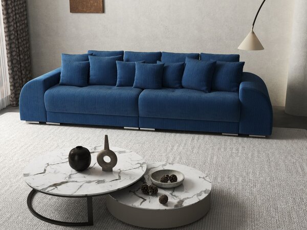 Canapea extensibilă dumonde cu 2 lăzi de depozitare Verona Zoom Blue 310x120 cm