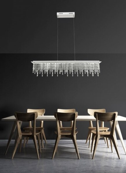 Lustră LED de cristal dimabilă pe cablu Globo 68405-24H LED/24W/230V + telecomandă