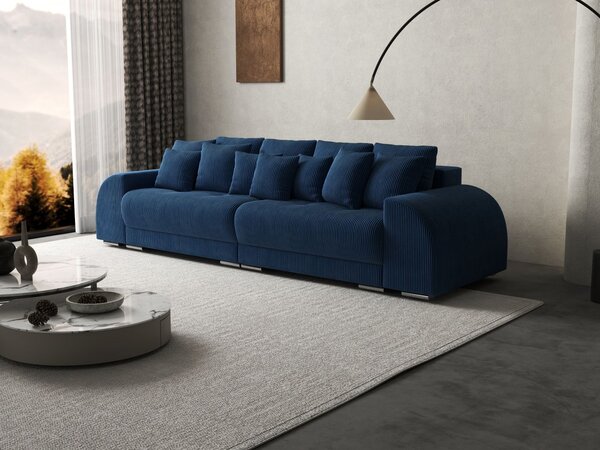 Canapea extensibilă dumonde cu 2 lăzi de depozitare Verona Zoom Blue 310x120 cm