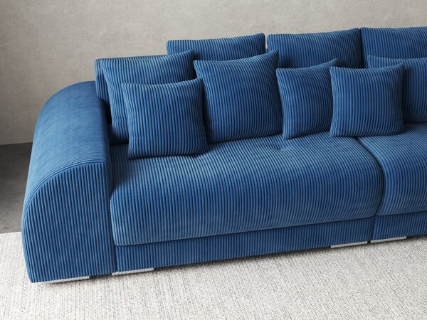 Canapea extensibilă dumonde cu 2 lăzi de depozitare Verona Zoom Blue 310x120 cm