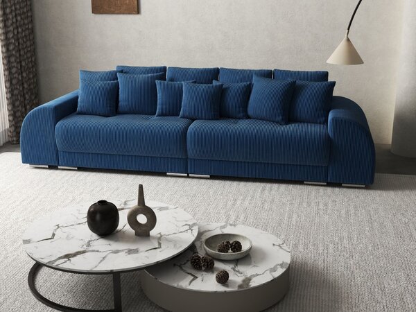 Canapea extensibilă dumonde cu 2 lăzi de depozitare Verona Zoom Blue 310x120 cm