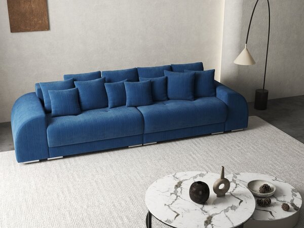 Canapea extensibilă dumonde cu 2 lăzi de depozitare Verona Zoom Blue 310x120 cm