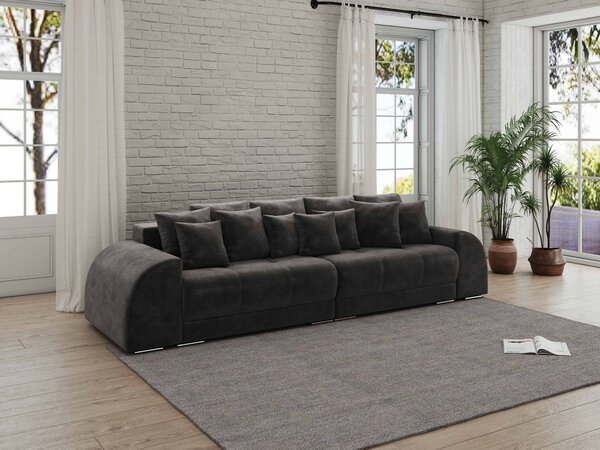 Canapea extensibilă dumonde cu 2 lăzi de depozitare Verona Tobago Anthracit 310x120 cm