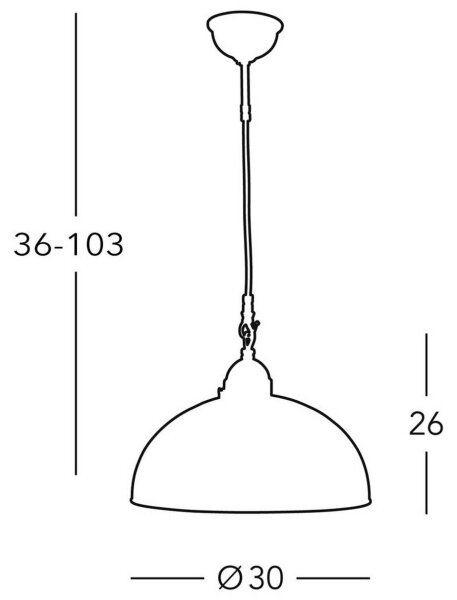 Lustră pe cablu Kolarz 731.30.54 NONNA 1xE27/75W/230V