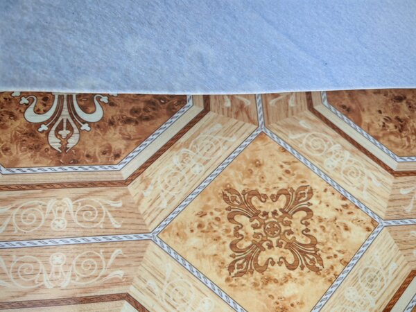 Covorul PVC linoleum Lidia, Latimi 1m, 1.5 m, 2 m, 2.5 m, 3 m, Maro, Suport Pasla 250 x 300