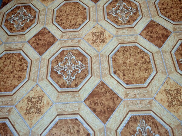Covorul PVC linoleum Lidia, Latimi 1m, 1.5 m, 2 m, 2.5 m, 3 m, Maro, Suport Pasla 250 x 200