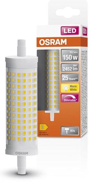 Bec LED dimabil R7s 18,2W 230V 2700K 118 mm - Osram
