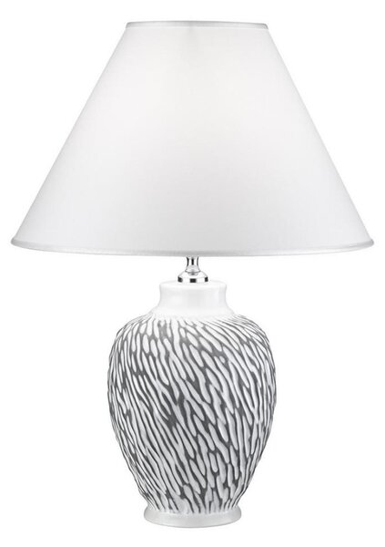 Lampă de masă CHIARA 1xE27/100W/230V albă/gri d. 40 cm Kolarz A1340.71.Gr