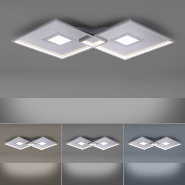Plafonieră LED dimabilă AMARA LED/45W/230V crom Paul Neuhaus 8378-55 + telecomandă