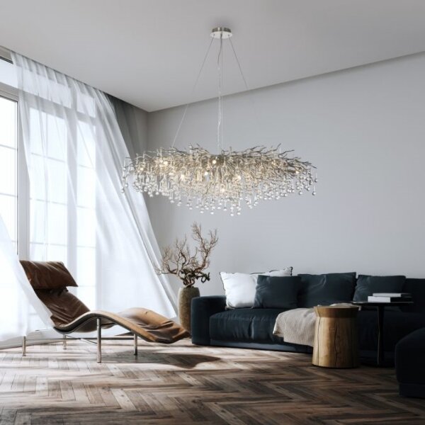 Lustră pe cablu Paul Neuhaus 2031-55 ICICLE 15xG9/40W/230V