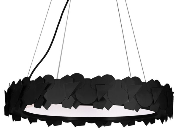 Lustră SOHO LED suspendată pe cablu, 24W/230V, negru