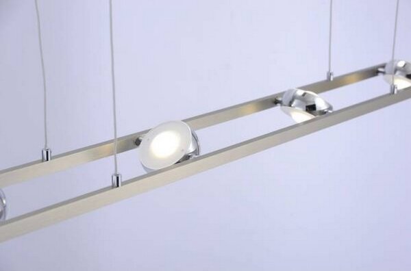 Lustră LED RGB dimabilă OPTI 8xLED/3W/230V Leuchten Direkt 12470-55 + telecomandă