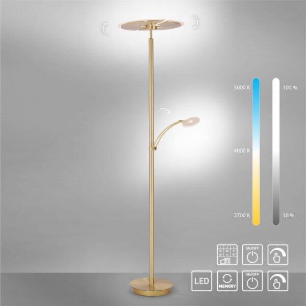 Paul Neuhaus ARTUR lampă de podea LED reglabilă 673-60- 2xLED/21W/230V+LED/6W