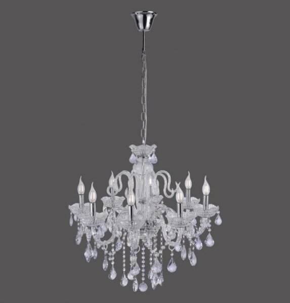 Lustră de cristal pe lanț Paul Neuhaus 3081-00 GRACIA 8xE14/40W/230V