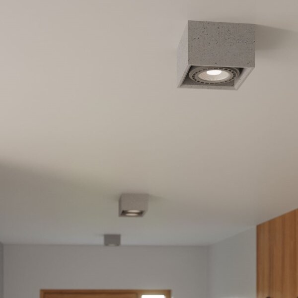 Plafonieră QUATRO 1xGU10/40W/230V beton