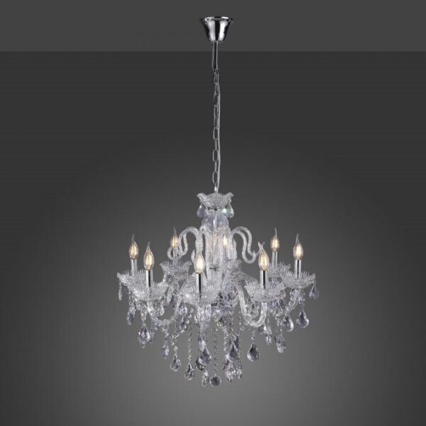 Lustră de cristal pe lanț Paul Neuhaus 3081-00 GRACIA 8xE14/40W/230V