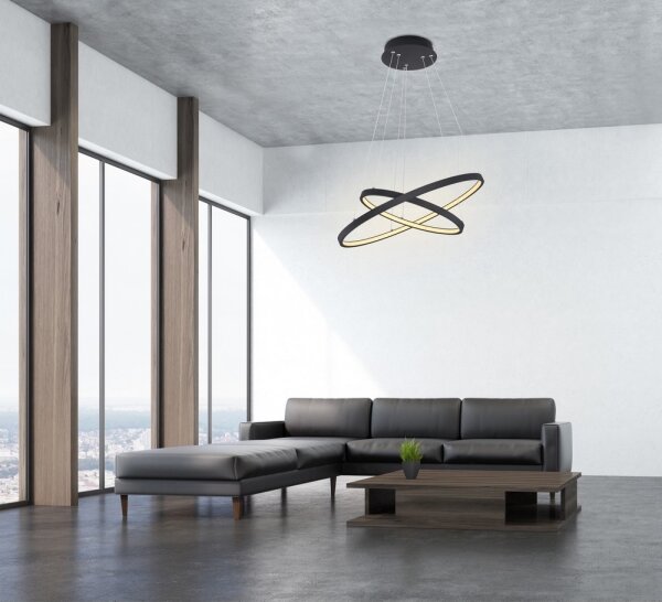Lustră LED pe cablu Globo 67192-42B RALPH 2xLED/21W/230V