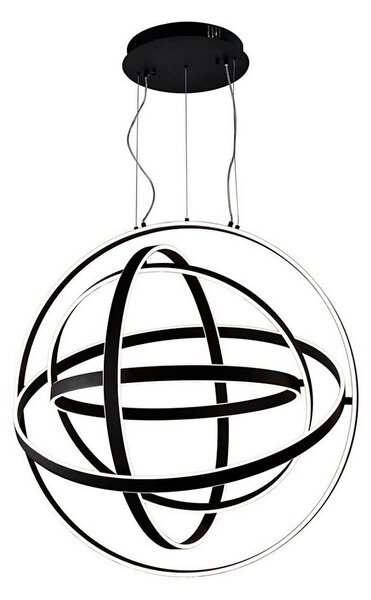 Lustră LED suspendată pe cablu COPERNICUS LED/260W/230V neagră
