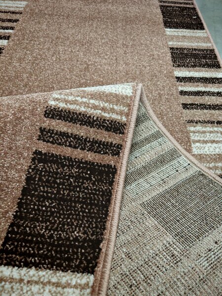 Traversa Hol, Model Mira 24070 120, Festonata Latime 120 cm, Maro 120 x 600