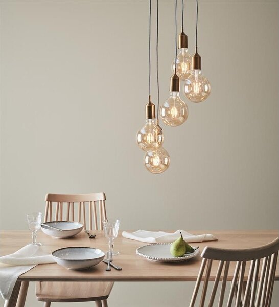 Lustră pe cablu Markslöjd 108100 BRONX 5xE27/60W/230V bronz