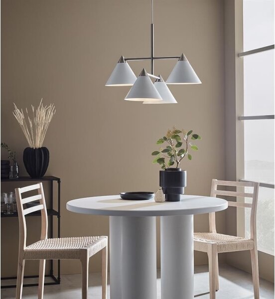 Lustră pe cablu Markslöjd 108077 KLINT 4xE14/40W/230V albă
