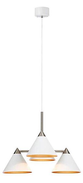 Lustră pe cablu Markslöjd 108077 KLINT 4xE14/40W/230V albă