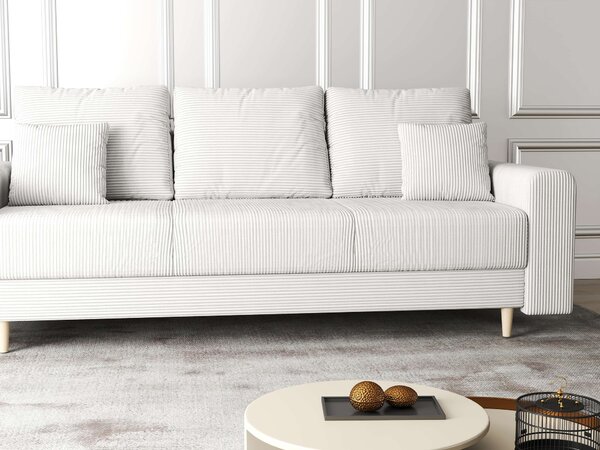 Canapea extensibilă dumonde cu ladă de depozitare Kronos Zoom Crem 210x100 cm