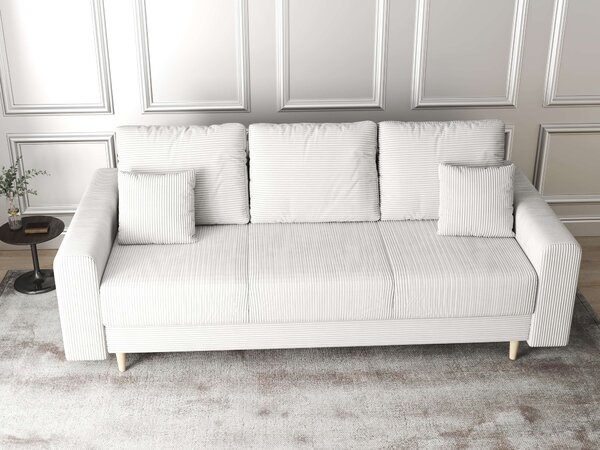 Canapea extensibilă dumonde cu ladă de depozitare Kronos Zoom Crem 210x100 cm
