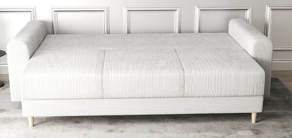 Canapea extensibilă dumonde cu ladă de depozitare Kronos Zoom Crem 210x100 cm